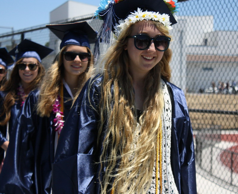 Alumni Keely Thompson leaves the tennis courts. keely