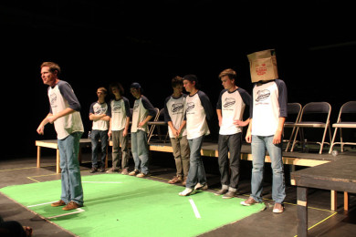 SDA students and alumni competed for laughs at the Jan. 6 Comedy Sportz game.