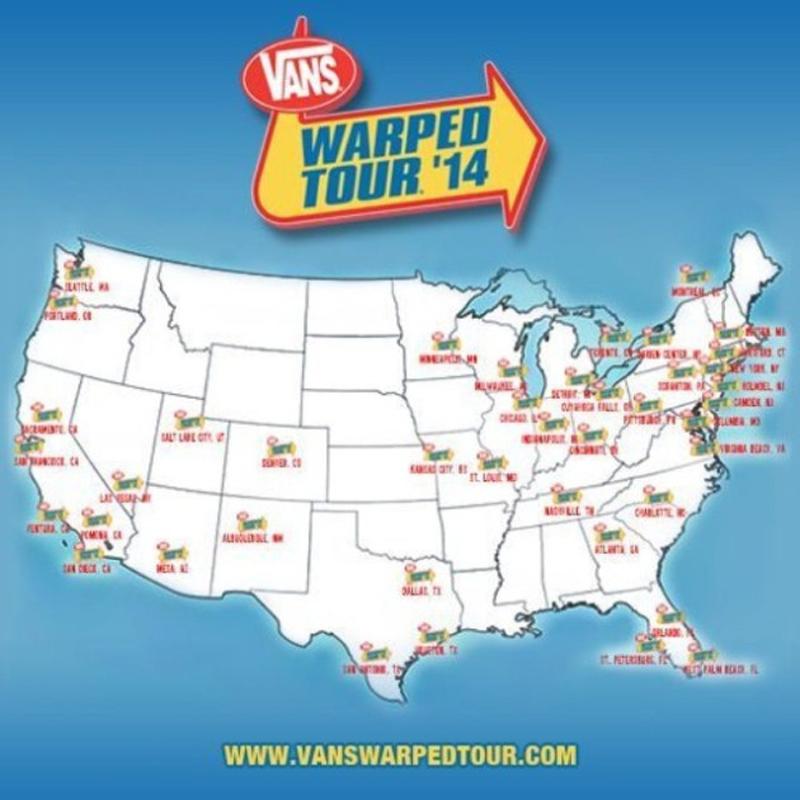 vans warped tour 2014 lineup