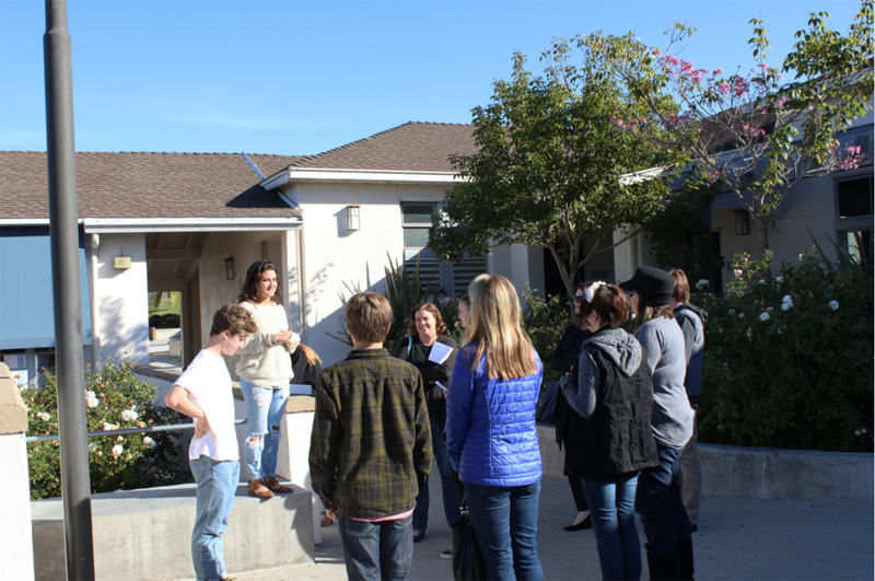 Middle School Students Tour Campus