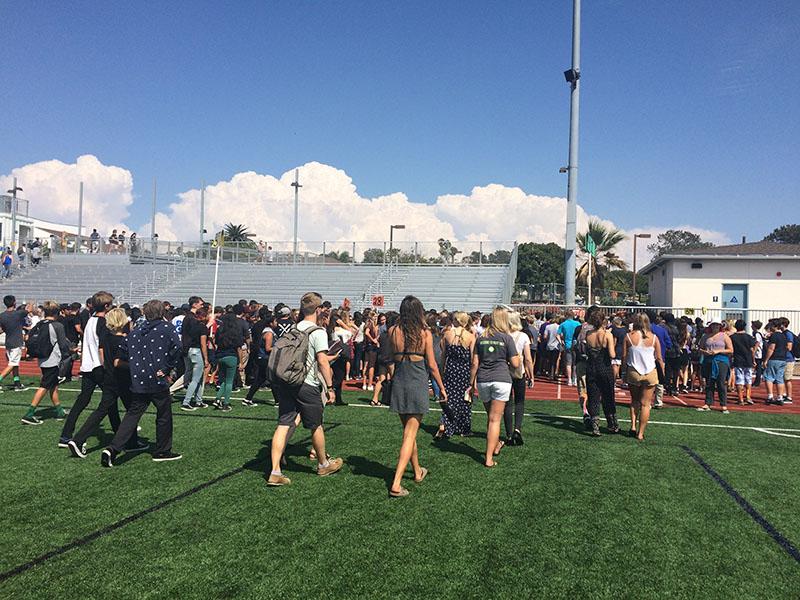 Students Evacuated to the Field. Find out Why
