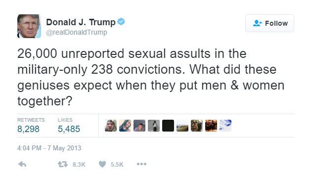 Trumps Comments on Sexual Assault Offensive and Unwanted