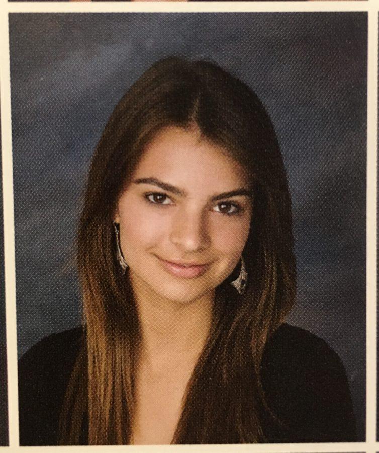 Ratajkowski in her 2009 senior yearbook photo.