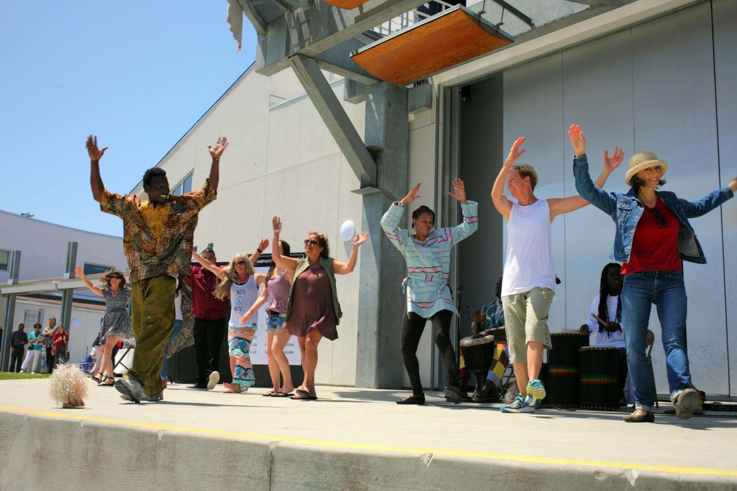 "Sene Africa" encouraged their audience to join them in a communal dance for their final song.