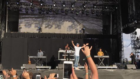 Bands who played at Kaboo 2017 at the Del Mar Fairgrounds on Saturday included Logic (above), The Knocks, Machine Gun Kelly, Muse, and P!nk.