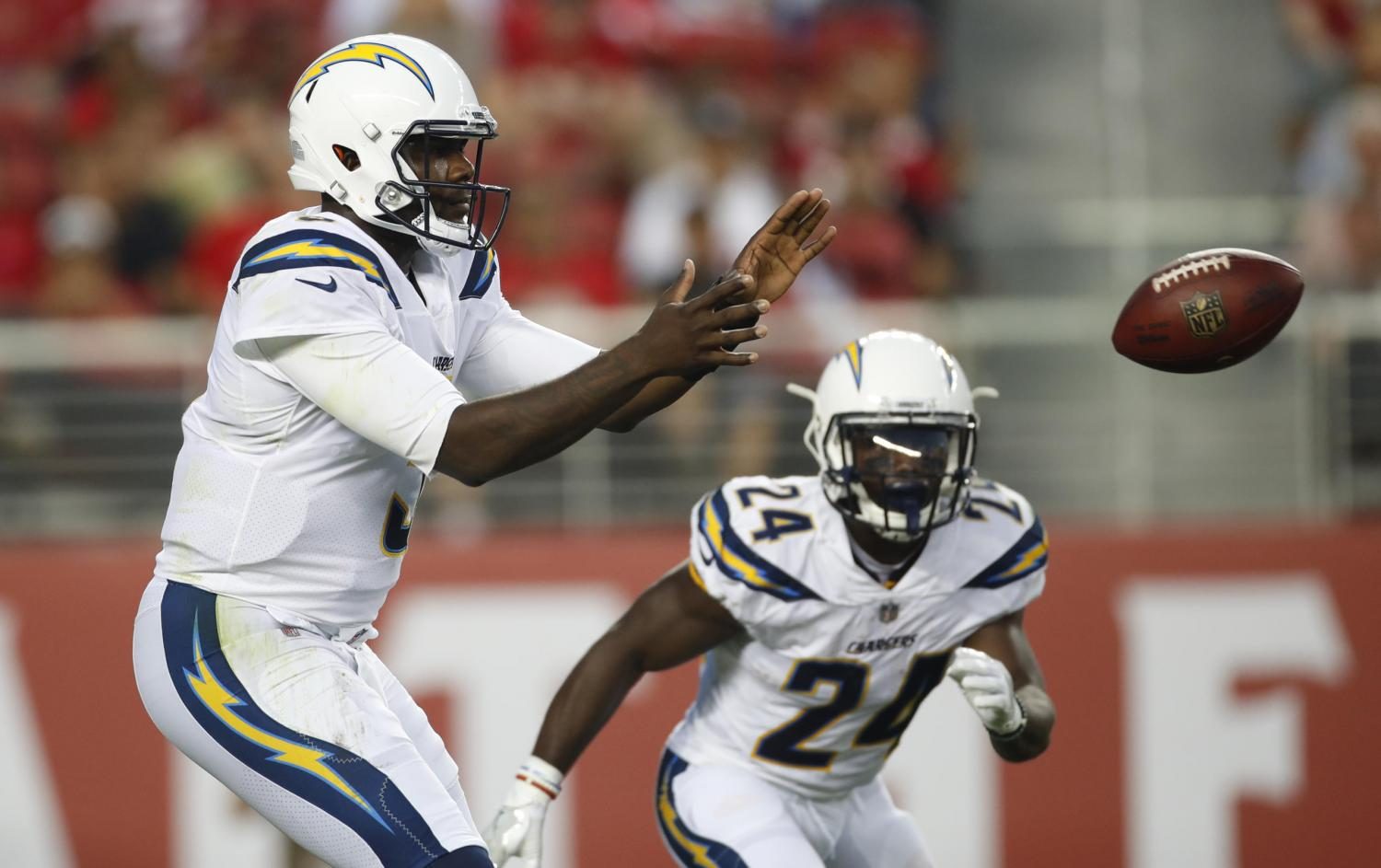 Cardale Jones takes a snap during a preseason game against the San Francisco 49ers.