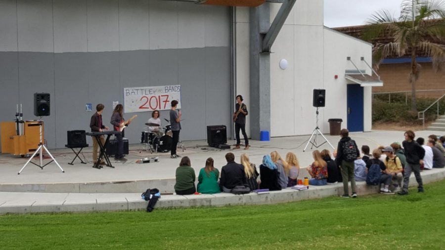 Rubenstein Drive By played a set in front of the PAC  today at lunch.