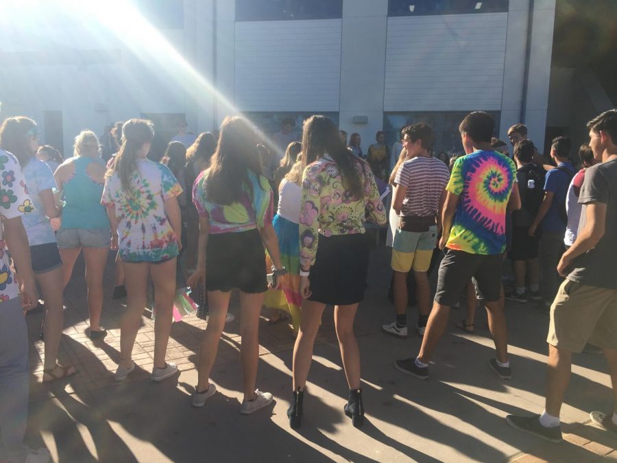 Tie dye was abundant at the shagadelic dance party.