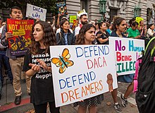 DACA protesters in San Francisco.