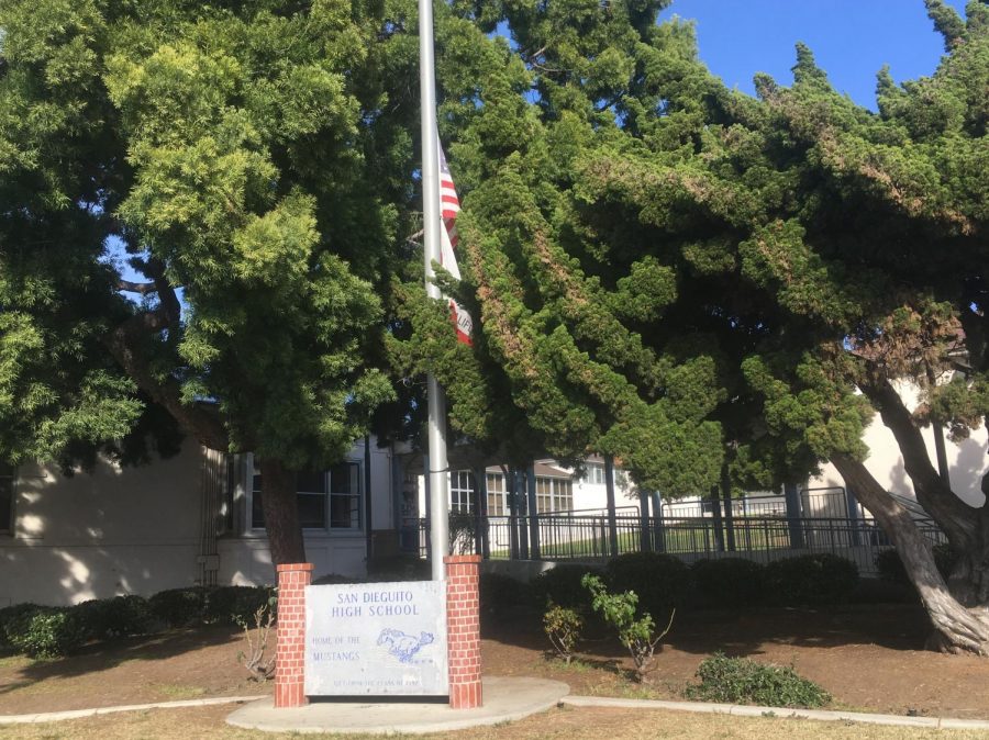 Today at SDA: Flags at Half-Mast