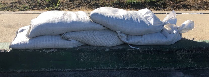 Sandbags are useful in protecting against floods.