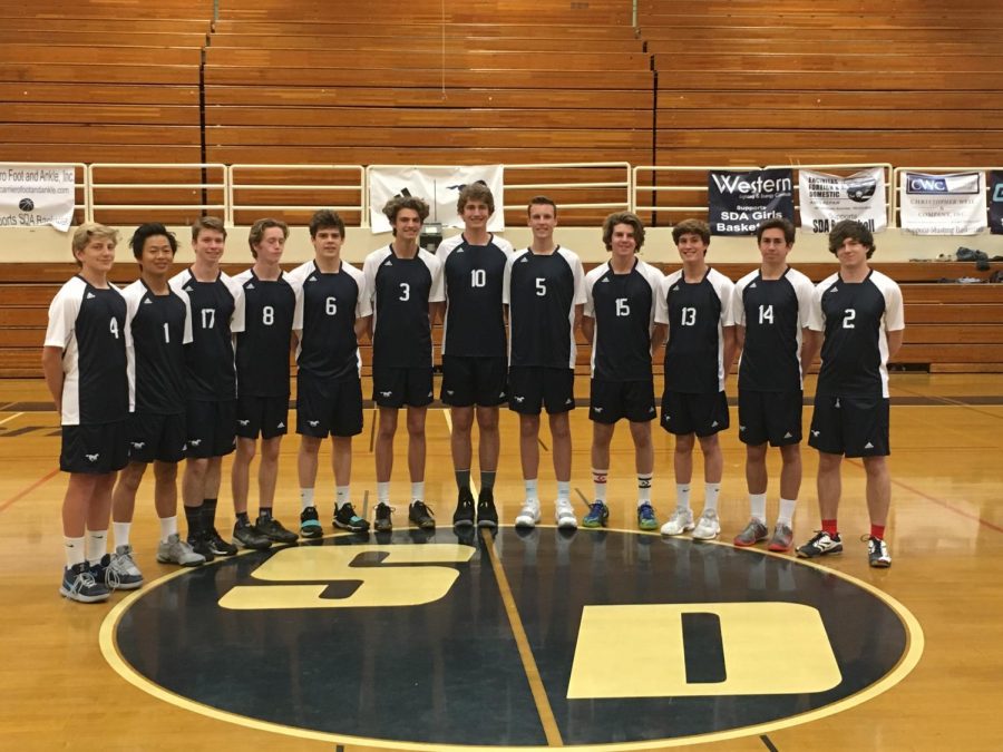 The SDA Boys Volleyball team advances to CIF finals.