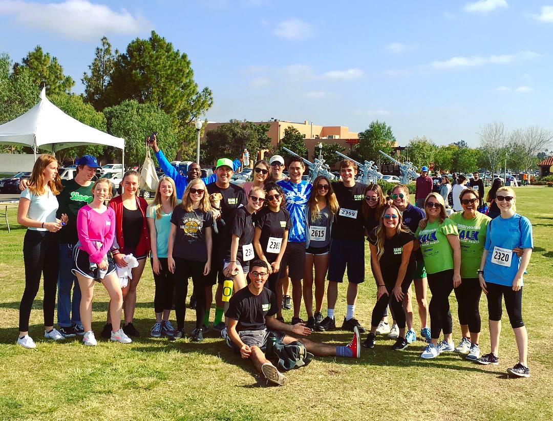 NAMI club members, friends, and dogs participated in the NAMI Walk San Diego on Saturday, April 28. The SDA team raised $600 for the organzation.