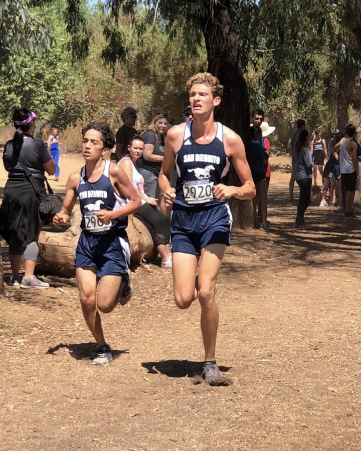 The Mustang cross country team competes in first meet of the season.