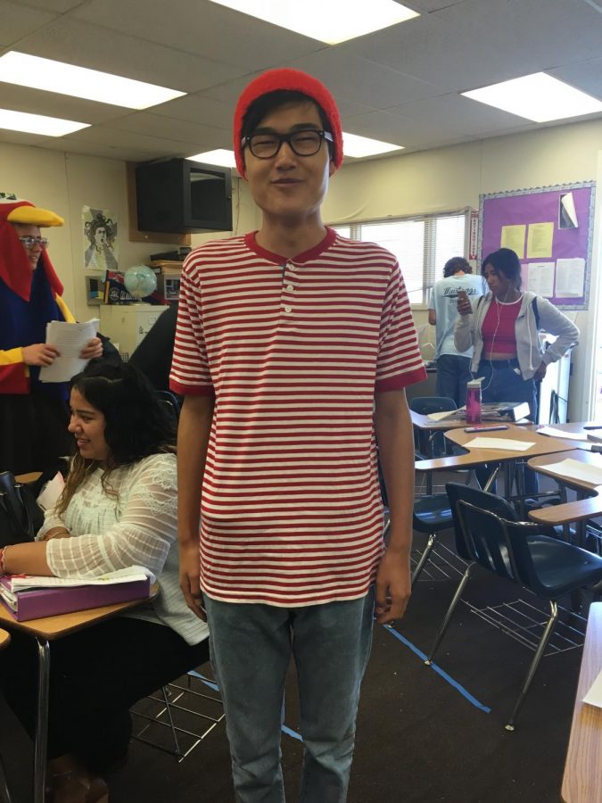Jeffery Furgerson dressed as Where's Waldo.