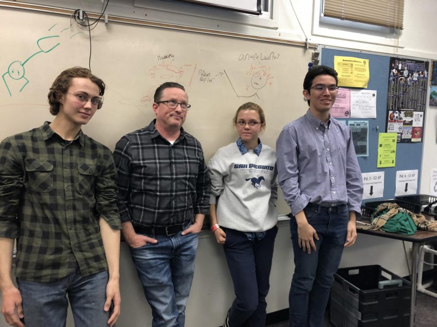 Students in English teacher Adam Bishop's class dressed up as their teacher