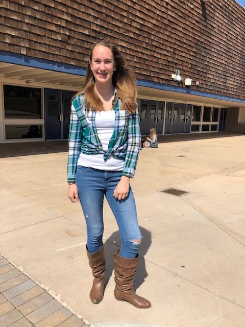 Hanna Waite, freshman, wore a country outfit.