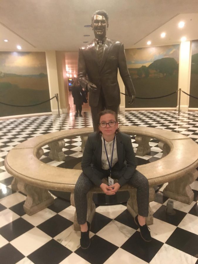 SDA junior Chloe Lighterink traveled to Sacramento through Youth and Government