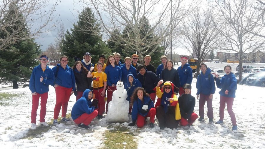 Paradoxians created a snowman between qualification matches on our second day of competition.