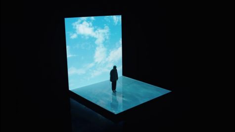 shot from the official music video of
