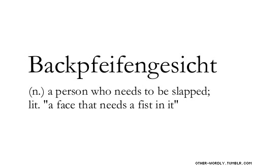 backpfeifengesicht: the word you didnt know you needed!
