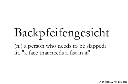 backpfeifengesicht: the word you didn't know you needed!