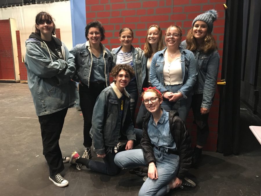 Top, from left to right: junior Kaitlynn Like, senior Grace Warrick, freshman Jackie Jones, and sophomores Tegan Schlosser, Ella Darlington, and Kathe Andranian.
Bottom, left to right: sophomore Brandon Feffer and freshman Katie Anderson