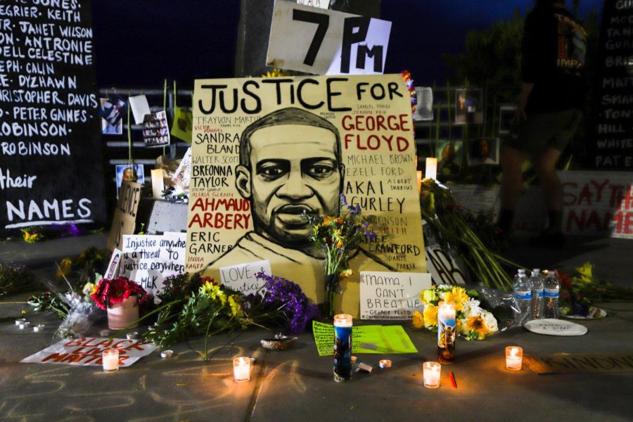 The Kook was decorated with posters and photos to those lost to racial violence 