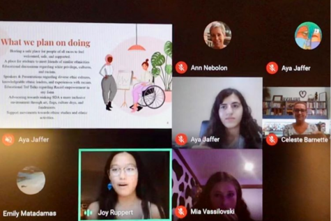 Multicultural Anti-Racism Coalition or M.A.C. meet virtually to get students involved with their club