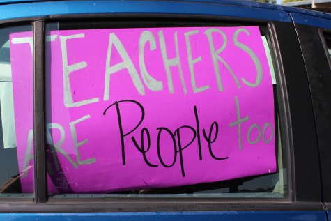 A teacher attached