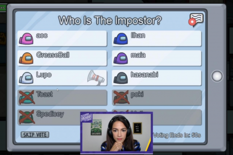 Screenshot of AOC playing the popularized game