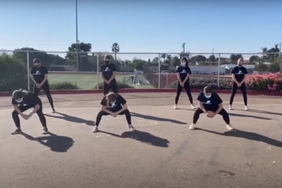 The dance team opened the assembly with a choreography to "Broke in A Minute" by Troy Lanez