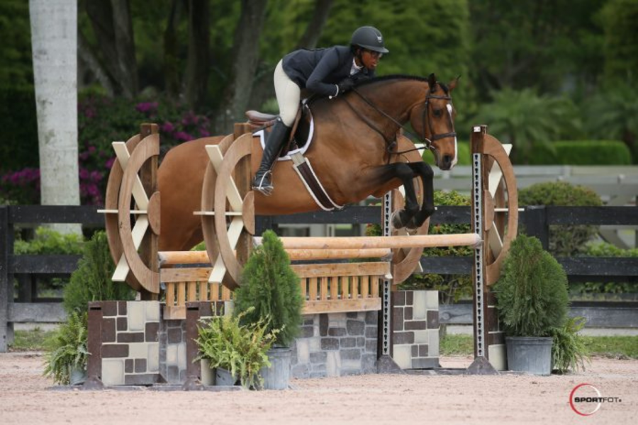 Jordan Allen and her horse Chevito 