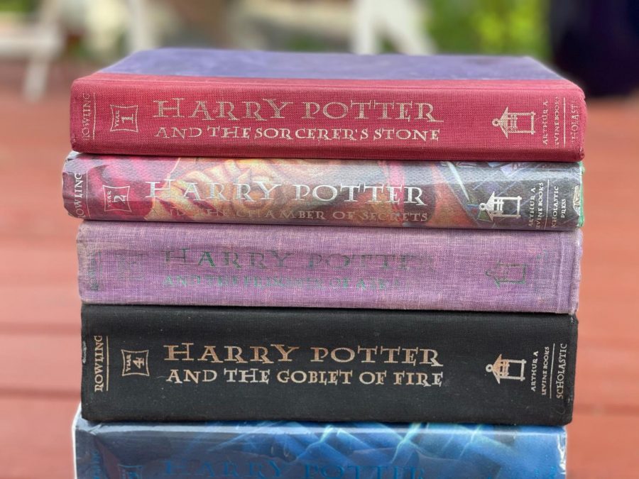 Kaya Simcoe's treasured collection of Harry Potter books