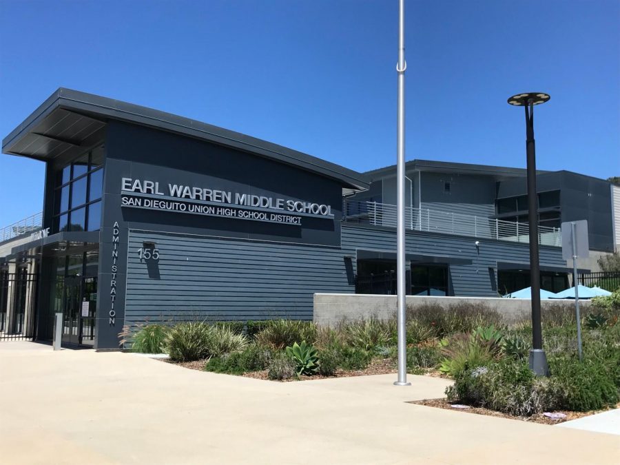 photo of the earl warren middle school building