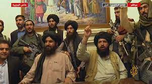 Press conference held by Taliban officials over Sharia law. Courtesy of The Associated Press