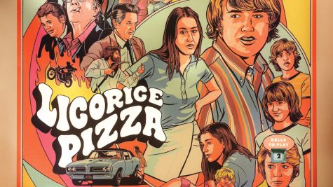 Licorice Pizza poster showcases characters in Alana and Garys life