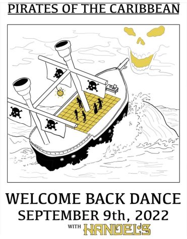 Advertisement for Welcome Back Dance.