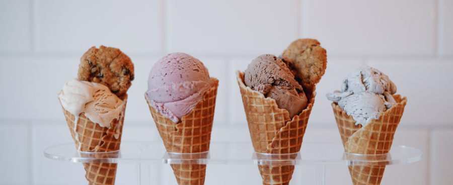 JoJos Creamery ice cream on display