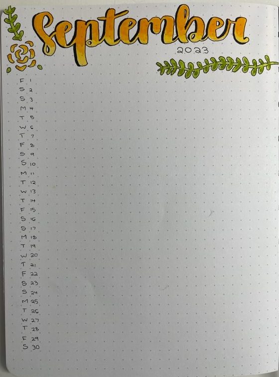 A+fall-themed+monthly+log+for+September.