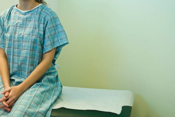 A woman at the doctor's office